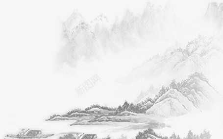 中国风山脉山川png免抠素材_新图网 https://ixintu.com 中国风 古典 国画 山川 山脉