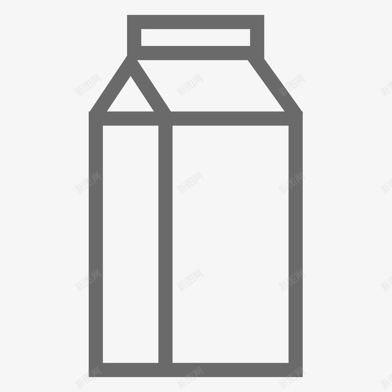 牛奶FoodBeverageLineicons图标png_新图网 https://ixintu.com milk 牛奶