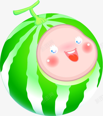 绿色绿色西瓜图标png_新图网 https://ixintu.com 图标 绿色 西瓜