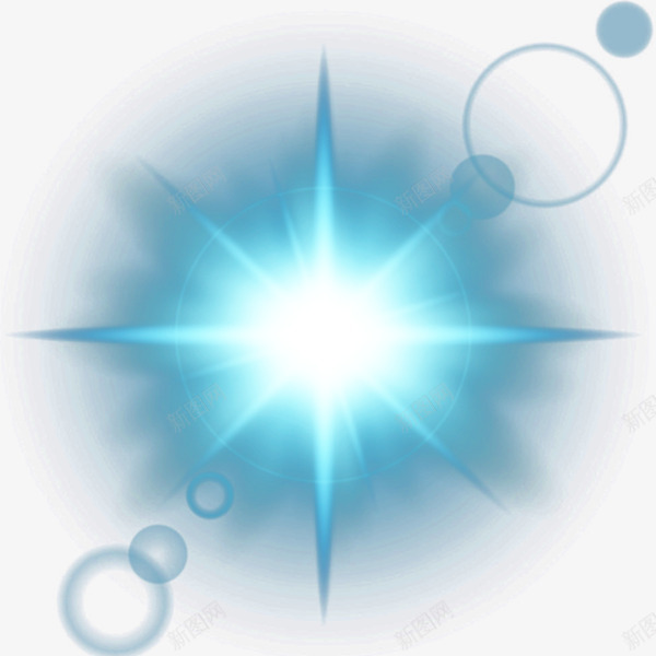 八角星炫光png免抠素材_新图网 https://ixintu.com 光感 光效 八角星 异影 炫光