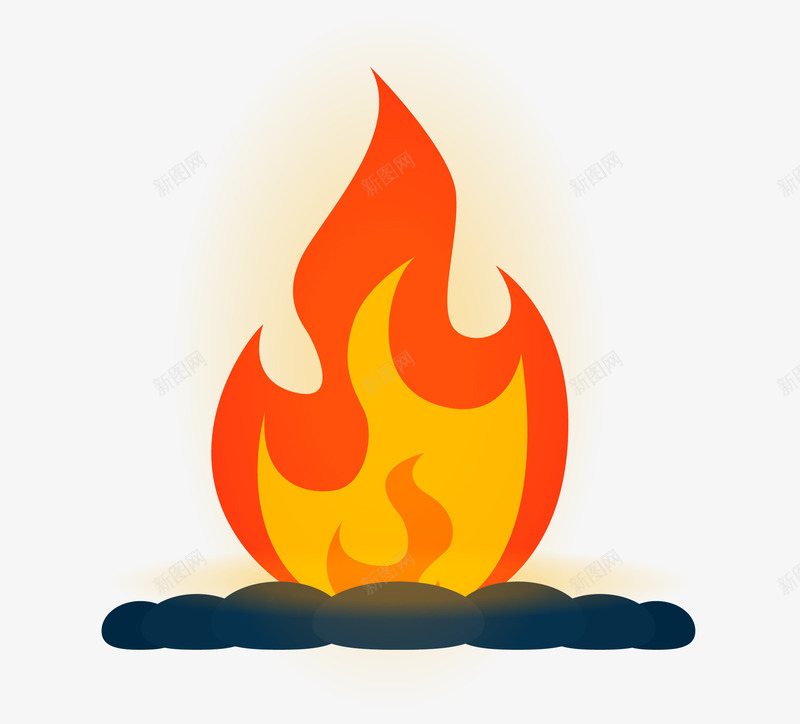 卡通橙色火焰矢量图ai免抠素材_新图网 https://ixintu.com 卡通 插画 橙色 火焰 矢量图案 装饰图案 矢量图