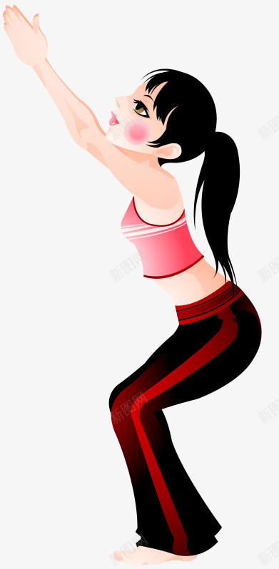 瑜伽养生png免抠素材_新图网 https://ixintu.com 健身 养生 女人 瑜伽 美女