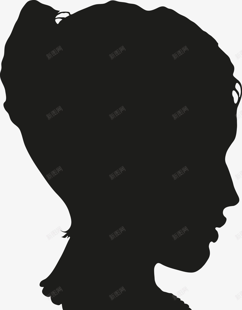 女人头部剪影图矢量图图标eps_新图网 https://ixintu.com 五官 人 卡通 口鼻 头 头部 头部剪影 女人 矢量图 角色 身体 轮廓 面孔剪影