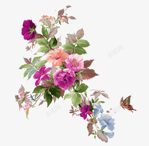 牡丹花图案png免抠素材_新图网 https://ixintu.com 图案 牡丹花 牡丹花图案 背景