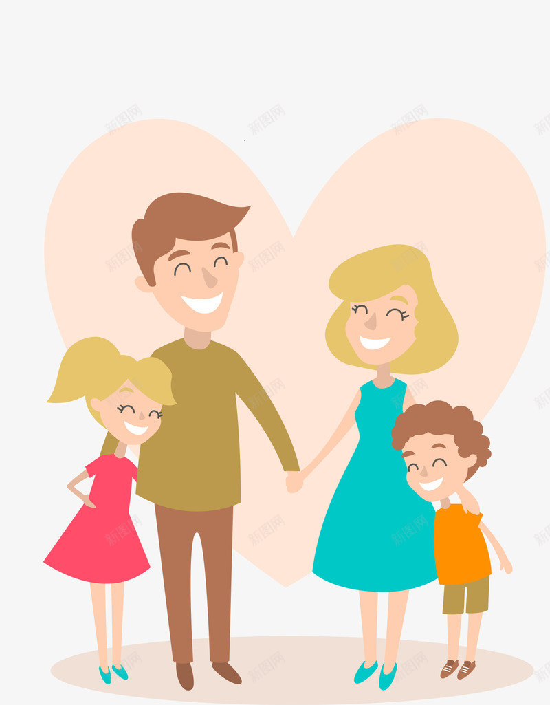 微笑的家庭背景psd免抠素材_新图网 https://ixintu.com 国际幸福日 家庭 幸福家庭 庆祝 心 快乐 母亲 母亲节 爱 爱心 父亲