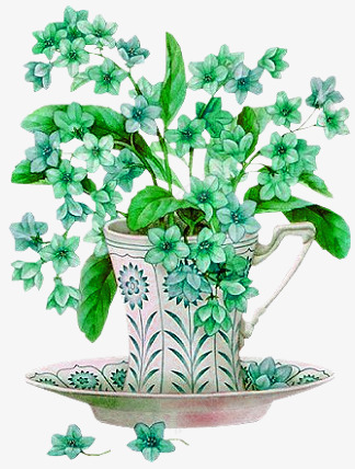 花枝png免抠素材_新图网 https://ixintu.com 小花 捧花 水墨画 油画 牡丹 牡丹花 百合 紫色花朵 花瓶 花藤