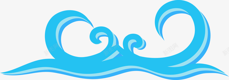 翻滚的蓝色浪花图png免抠素材_新图网 https://ixintu.com 卡通图 手绘浪花 手绘海浪 水墨浪花 水墨海浪 波浪 浪花 浪花标志 海浪 设计图