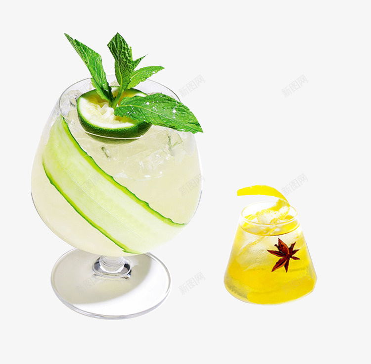 酒杯冰块青瓜汁png免抠素材_新图网 https://ixintu.com 产品实物 健康饮料 喝的 酒杯 青瓜汁 青瓜片 饮品 饮料 黄瓜汁