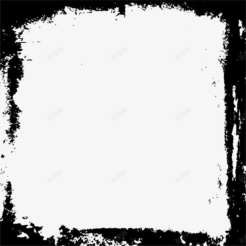 卡通边框png免抠素材_新图网 https://ixintu.com 书法墨汁 卡通 斑驳 斑驳笔刷 斑驳笔刷效果 笔迹效果 边框