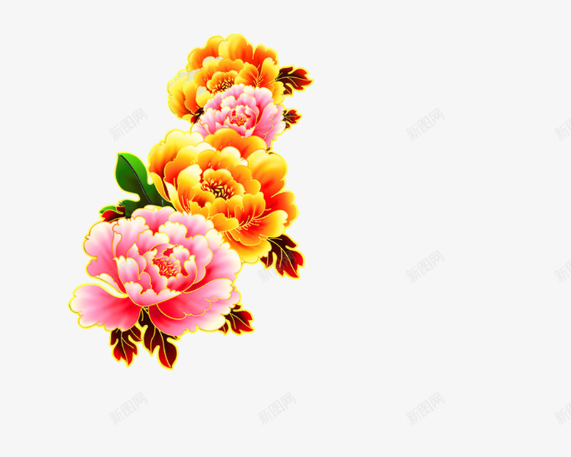 牡丹花图png免抠素材_新图网 https://ixintu.com 牡丹花矢量素材 牡丹花素材 节日高清素材 高清矢量素材