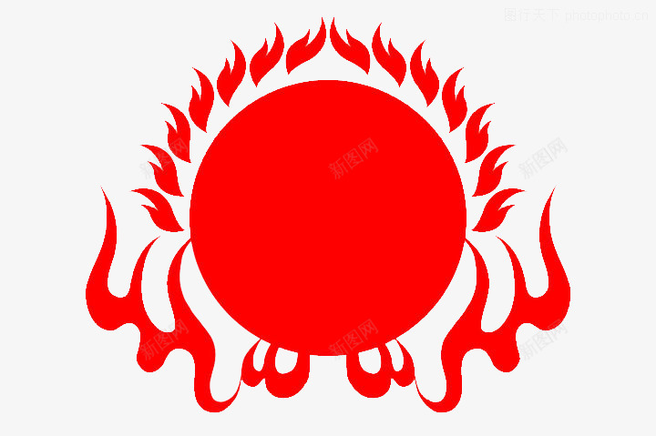 com 太阳 火焰 热度 红色