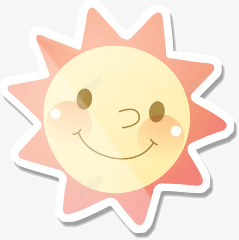 手绘可爱卡通太阳宝宝png免抠素材_新图网 https://ixintu.com 卡通 可爱 太阳宝宝 手绘 笑脸
