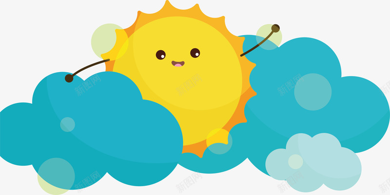 创意太阳背景矢量图ai免抠素材_新图网 https://ixintu.com 卡通 太阳背景 插画 日出背景 金色 矢量图