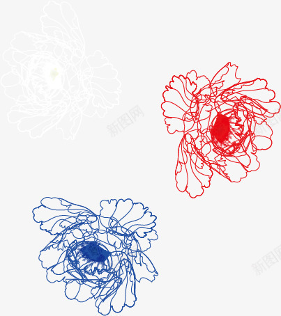 牡丹花线描矢量图eps免抠素材_新图网 https://ixintu.com 牡丹花 牡丹花矢量 牡丹花矢量图 牡丹花素材 矢量素材 素材 线描 矢量图