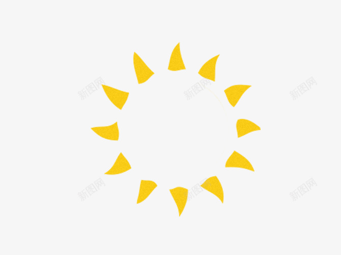 卡通太阳png免抠素材_新图网 https://ixintu.com 光芒 冬日暖阳 太阳公公 简约 黄色