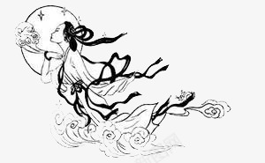 嫦娥奔月png免抠素材_新图网 https://ixintu.com 中秋 嫦娥 月亮 节日