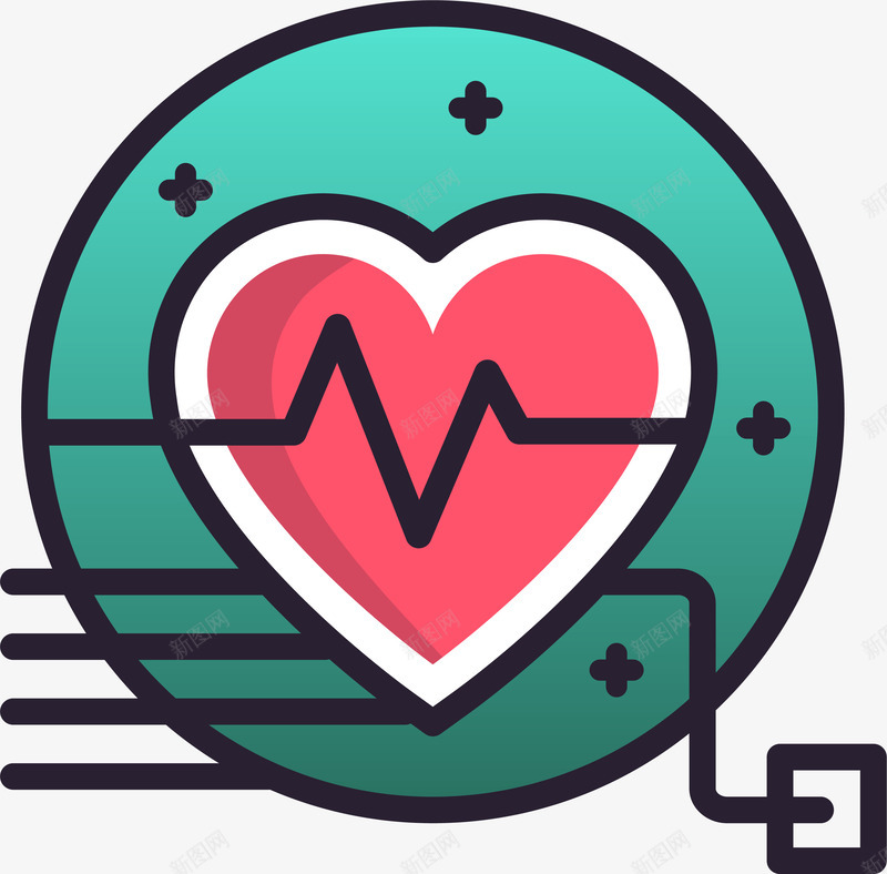 手绘爱心心电图logo矢量图图标ai_新图网 https://ixintu.com logo 医疗卫生图标 医院 医院logo 图标 心电图 手绘爱心心电图logo 救援图标 标识 爱心医院 矢量图 网页图标