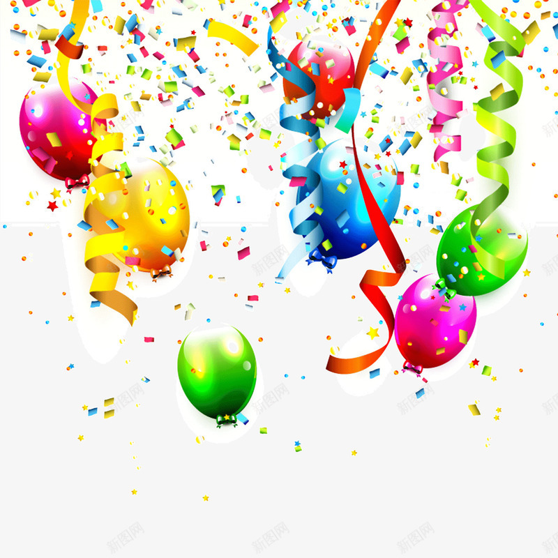 节日彩带png免抠素材_新图网 https://ixintu.com 五彩缤纷 庆祝 彩带 节日