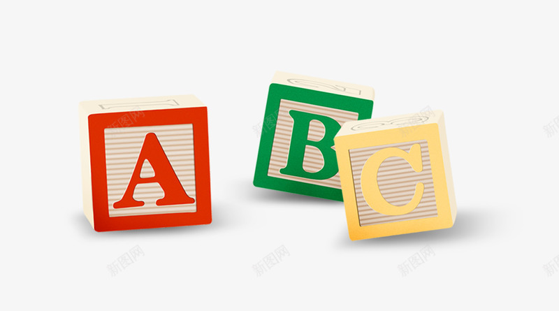 ABC方块png免抠素材_新图网 https://ixintu.com 方块玩具 玩具