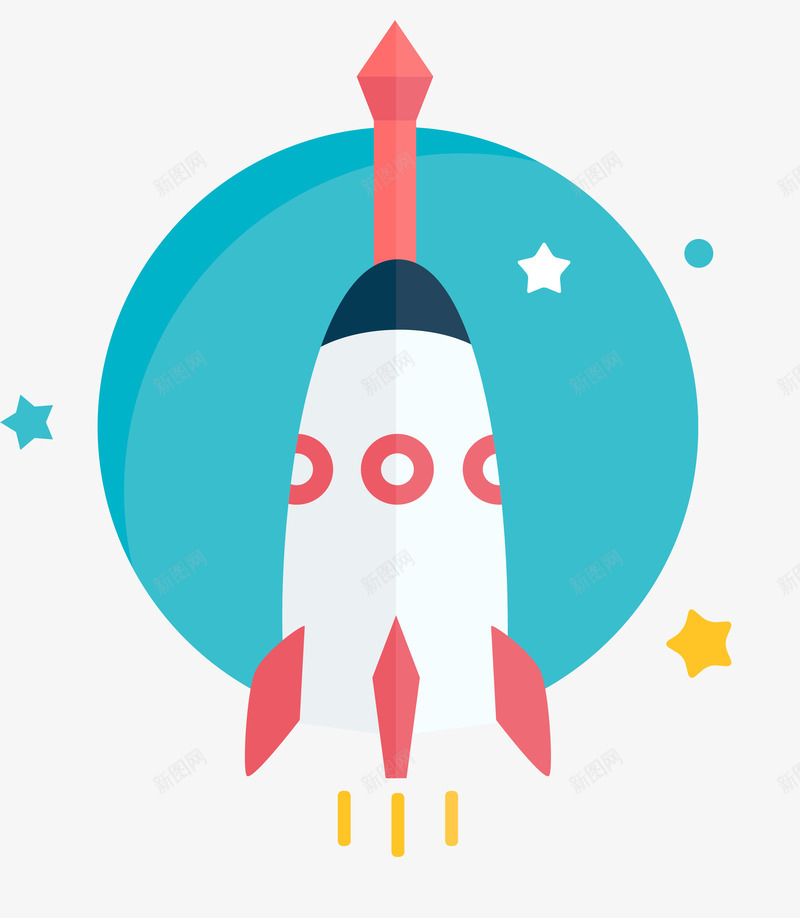 卡通火箭飞船png免抠素材_新图网 https://ixintu.com 卡通火箭 太空舱 宇宙飞船 航天器 航天飞船 航空航天