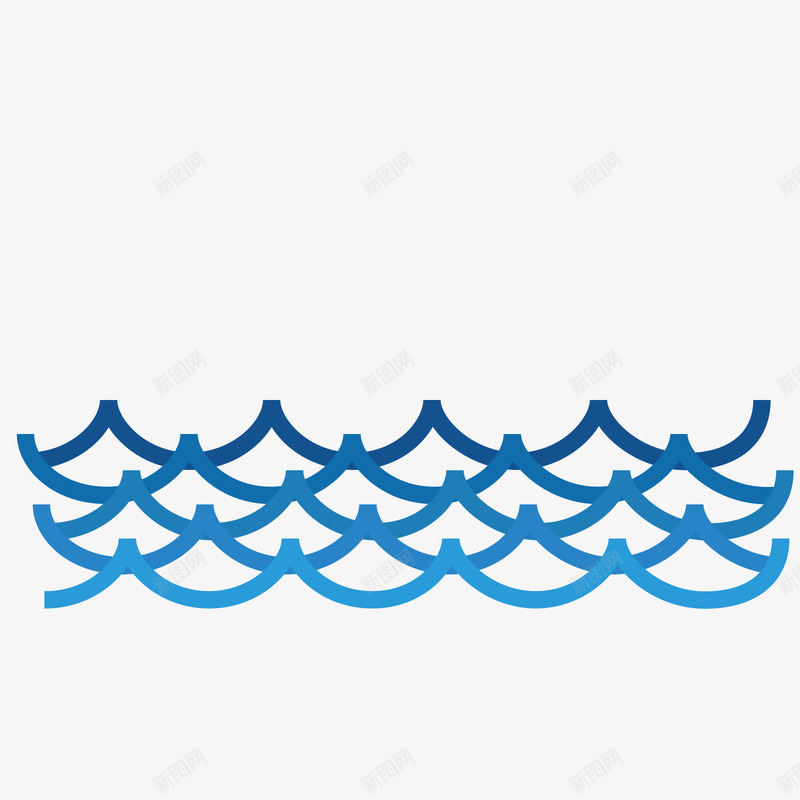 浪线海水纹png免抠素材_新图网 https://ixintu.com 波浪 海水纹 深蓝 渐变 蓝色