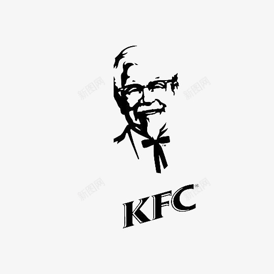 黑色肯德基老爷爷标志图标png_新图网 https://ixintu.com KFC 头像 标志 标识 美食 老爷爷 肯德基 肯德基标志 餐饮