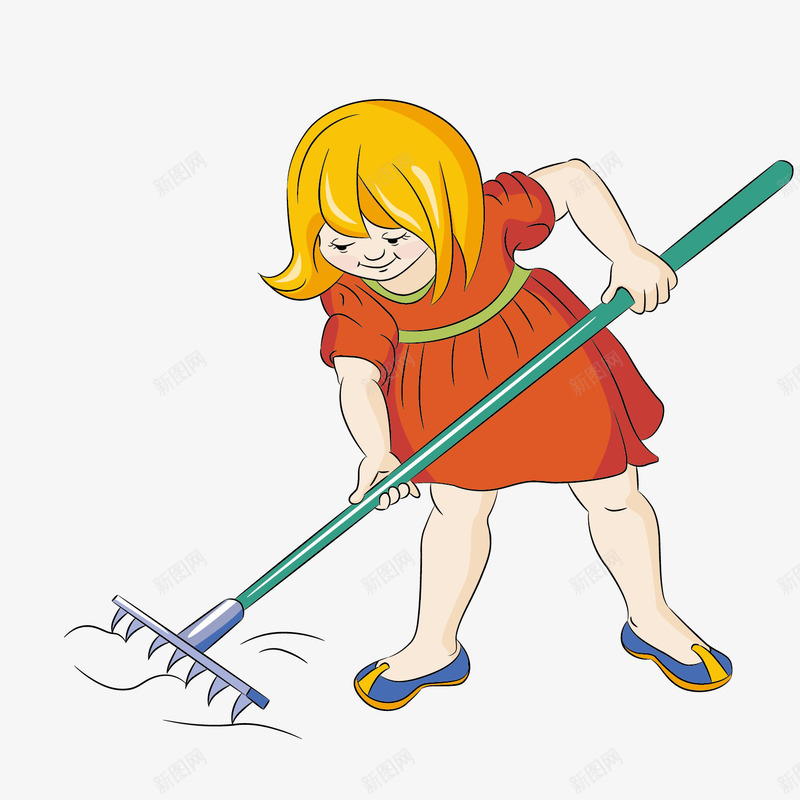 干活女人矢量图eps免抠素材_新图网 https://ixintu.com 图案 女人 干活 矢量图