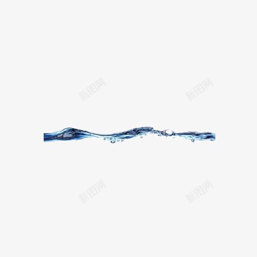 蓝色水纹波浪边框png免抠素材_新图网 https://ixintu.com 水纹边框 波浪纹理 蓝色边框 边框纹理