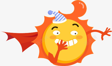 坏笑小太阳卡通png免抠素材_新图网 https://ixintu.com 卡通 太阳 贼笑 阴笑