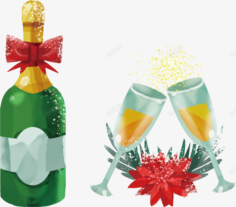 新年派对庆祝喝酒矢量图ai免抠素材_新图网 https://ixintu.com 喝酒 干杯 派对喝酒 派对干杯 矢量png 聚会干杯 矢量图