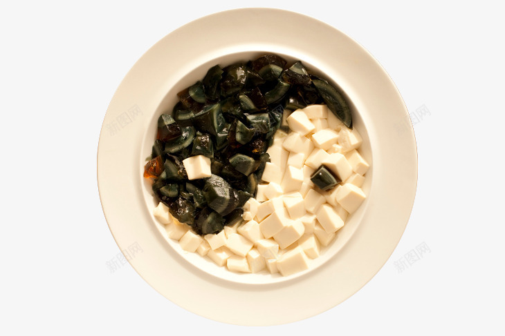 黑白八卦方块豆腐凉粉png免抠素材_新图网 https://ixintu.com 凉粉 圆盘 嫩豆腐 方块 素食 豆制品 豆腐 食材 食物 黑白八卦