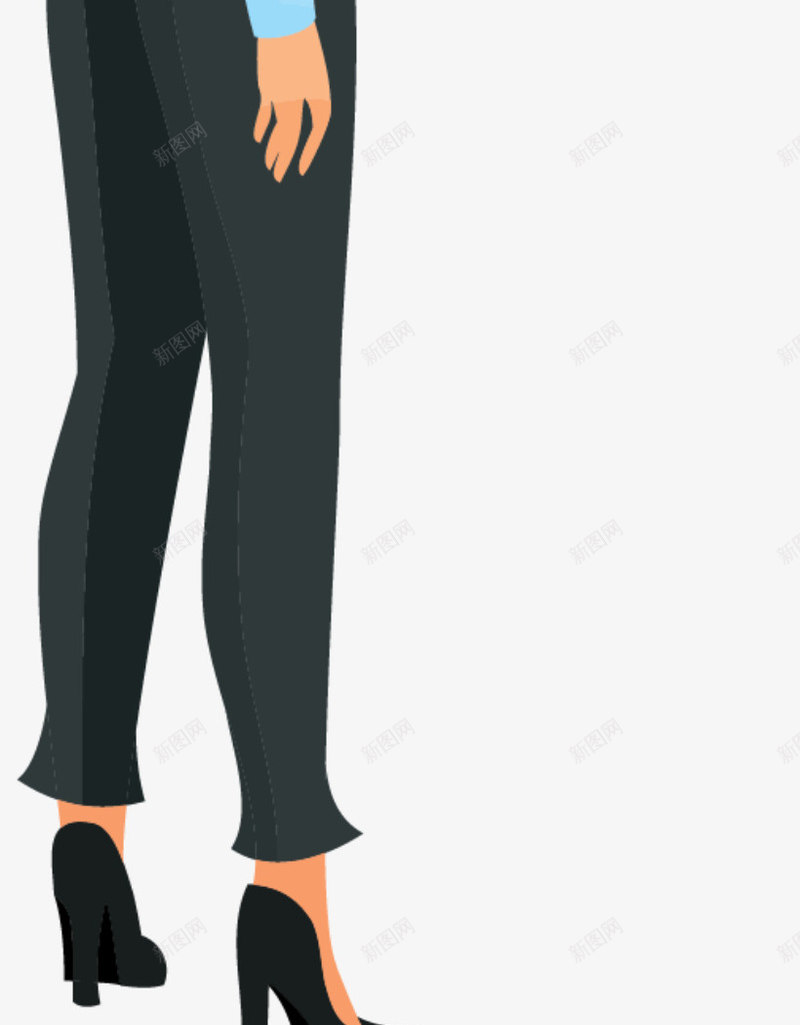 拿着单子的短发女人png免抠素材_新图网 https://ixintu.com 人物插画 女人插画 拿着单子 短发女人 职员 职场女人
