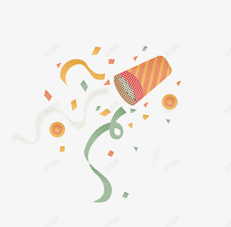 庆祝装饰图png免抠素材_新图网 https://ixintu.com 喝彩 庆祝 彩带 装饰