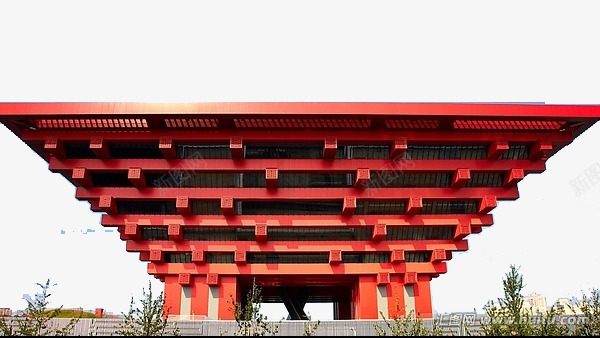 中国馆png免抠素材_新图网 https://ixintu.com 上海世博会场馆 伟大的中国馆 红色的中国馆 美丽的中国馆