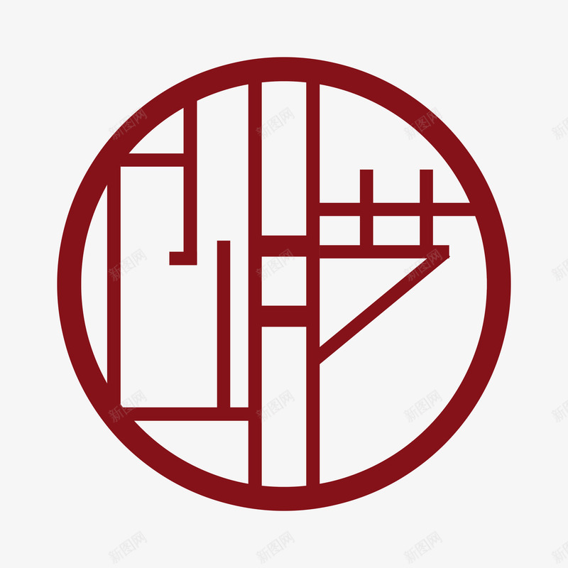 创意红木雕刻图标png_新图网 https://ixintu.com LOGO psd 创意 创意红木雕刻免费下载 古典 古典素材 白色 红木雕刻