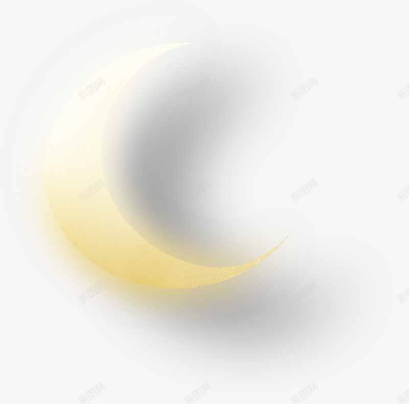 黄色朦胧月亮png免抠素材_新图网 https://ixintu.com 月亮 朦胧 黄色