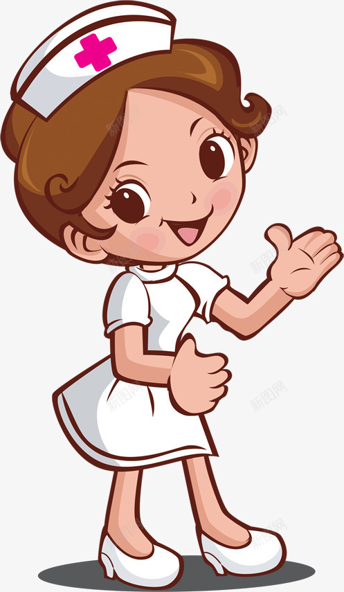 微笑美丽卡通护士png免抠素材_新图网 https://ixintu.com 卡通 微笑 护士 护士漫画 美丽