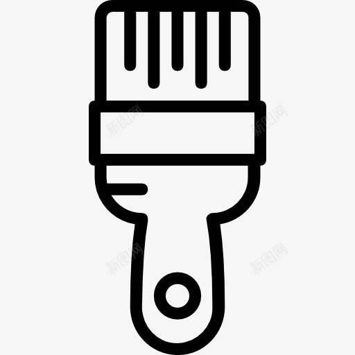 油漆刷图标png_新图网 https://ixintu.com 刷 器皿 工具 建筑 施工 油漆 油漆刷 画家 画笔 维修 艺术与设计