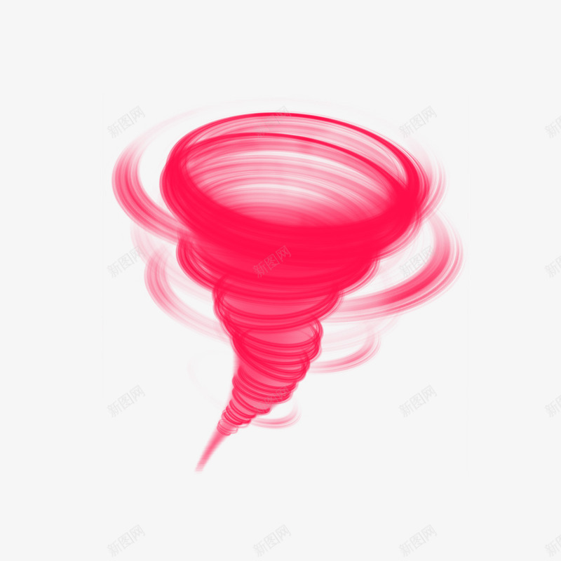 红色龙卷风png免抠素材_新图网 https://ixintu.com 小清新 笔刷 简约 螺旋