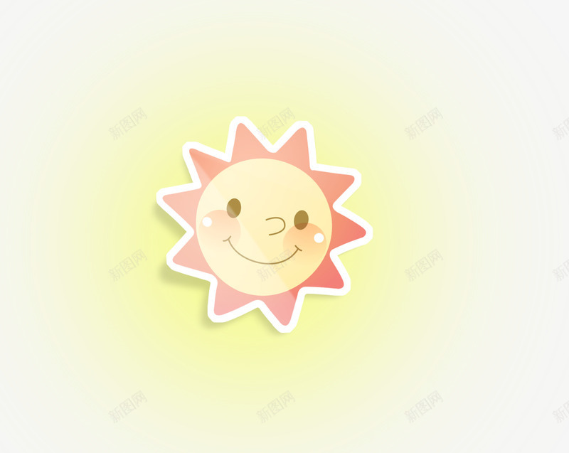 卡通太阳png免抠素材_新图网 https://ixintu.com 卡通太阳 可爱 微笑 笑脸阳光