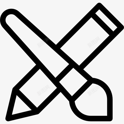 铅笔图标png_新图网 https://ixintu.com 刷 工具和用具 油漆 油漆刷 画笔 铅笔