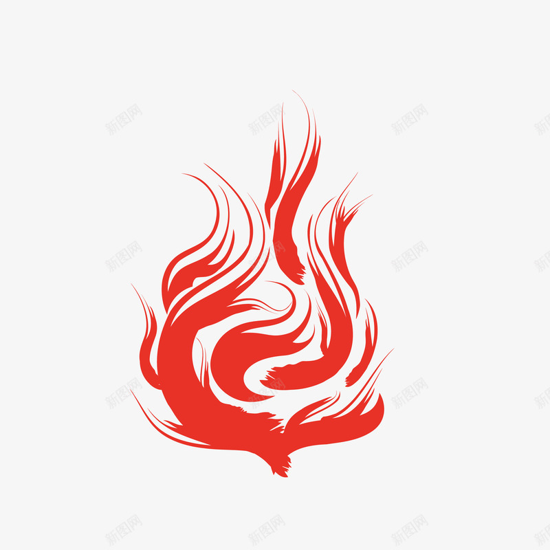 红色火焰图案矢量图eps免抠素材_新图网 https://ixintu.com 图案 小火苗 火焰 火苗 燃烧 矢量图