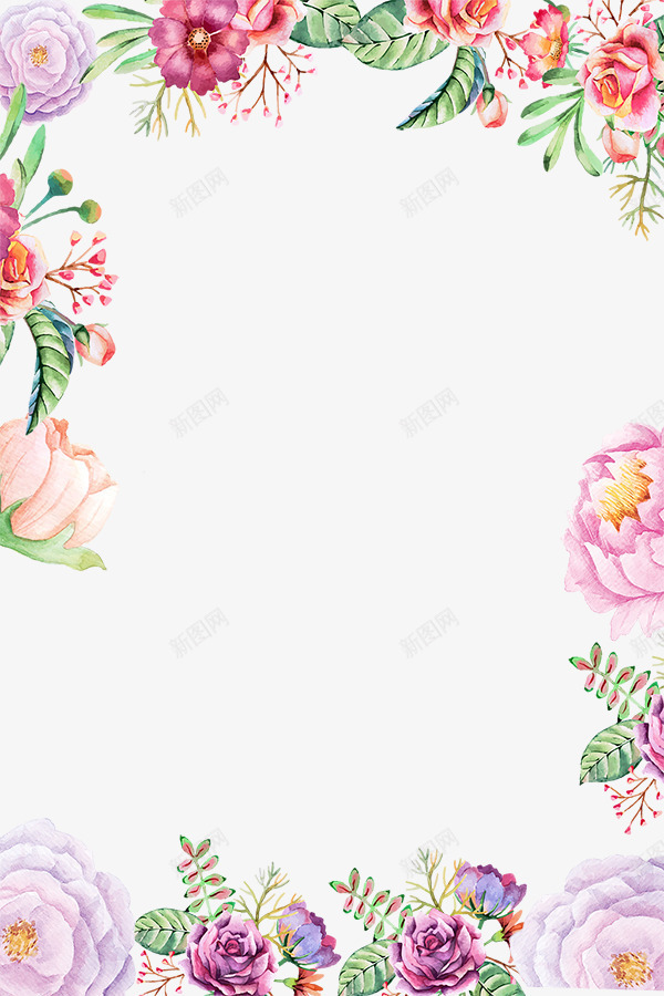 38女王节优雅花朵边框png免抠素材_新图网 https://ixintu.com 38女人节 38女王节 38女神节 38妇女节 day womens 优雅花朵边框设计