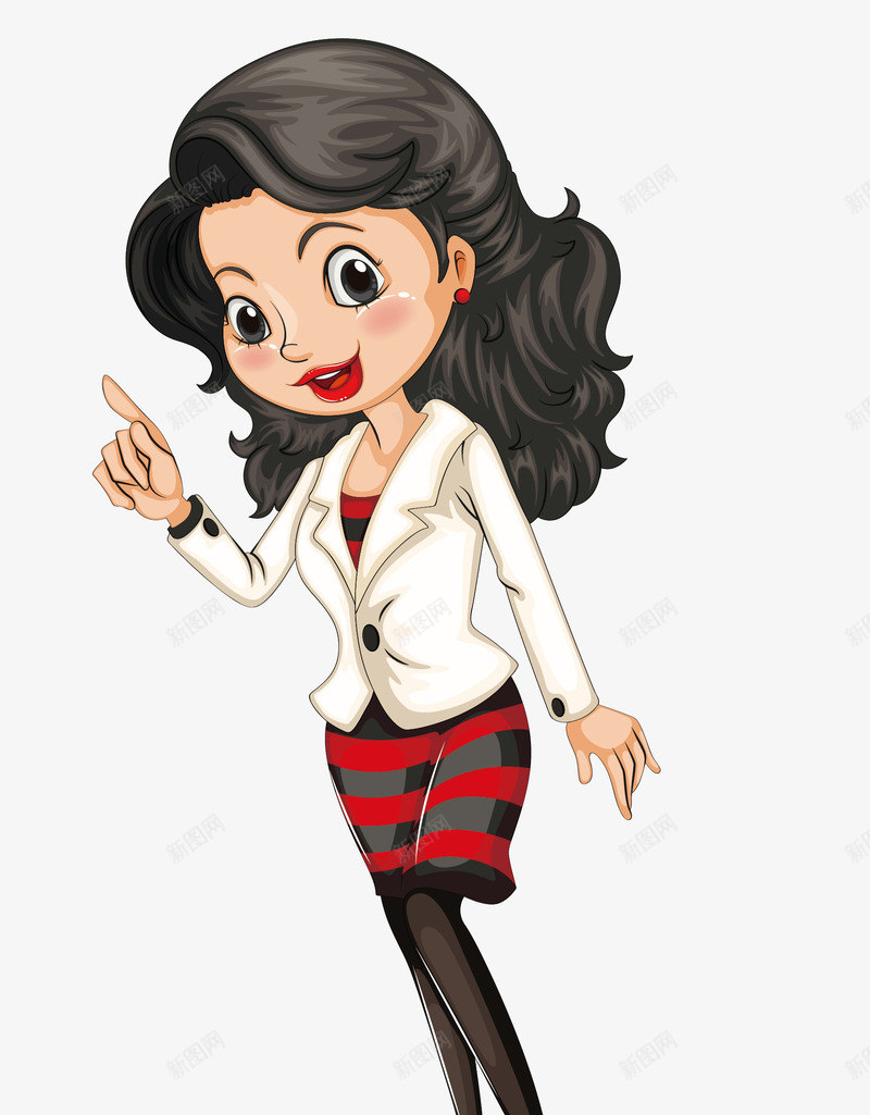 说话的女人矢量图ai免抠素材_新图网 https://ixintu.com 介绍 女人 职场 言语 说话 矢量图
