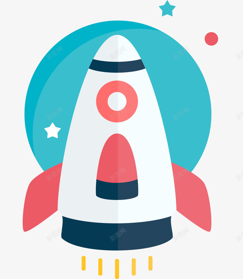 卡通宇宙飞船png免抠素材_新图网 https://ixintu.com 卡通火箭 太空舱 宇宙飞船 航天器 航天飞船 航空航天