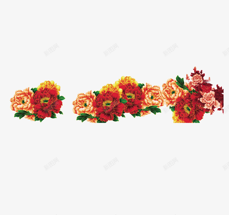 红色牡丹花png免抠素材_新图网 https://ixintu.com 富贵 牡丹 红色 花 花朵