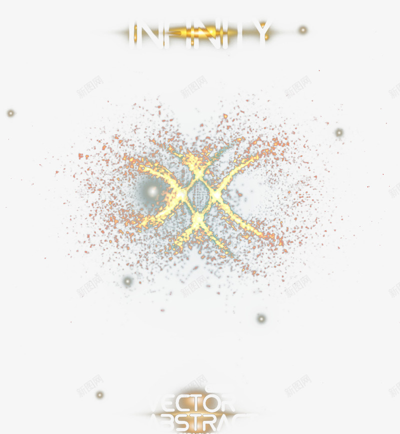 闪光效果png免抠素材_新图网 https://ixintu.com PNG素材 光效 金色 闪光