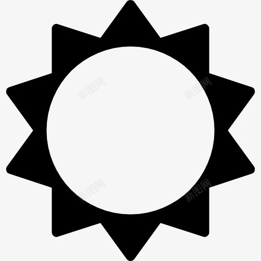 太阳图标png_新图网 https://ixintu.com 夏天 天气 形状 气候 气象 阳光充足