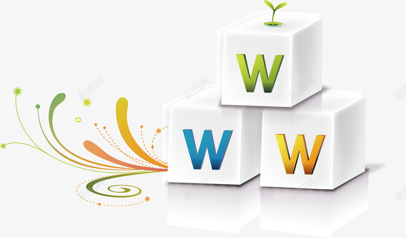 彩色wwwpng免抠素材_新图网 https://ixintu.com web web矢量 web网络时代 方块 矢量正方块 网站 网络 网络时代 网络科技