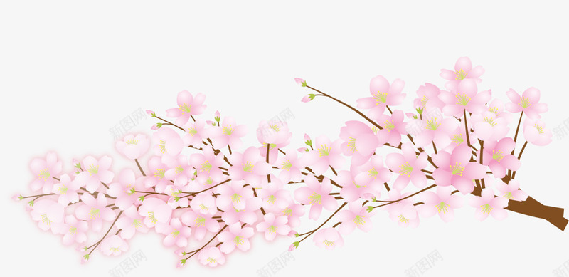 春暖花开桃花朵朵开png免抠素材_新图网 https://ixintu.com 春季 春暖花开 桃花朵朵开 桃花装饰 粉色桃花 美丽桃花